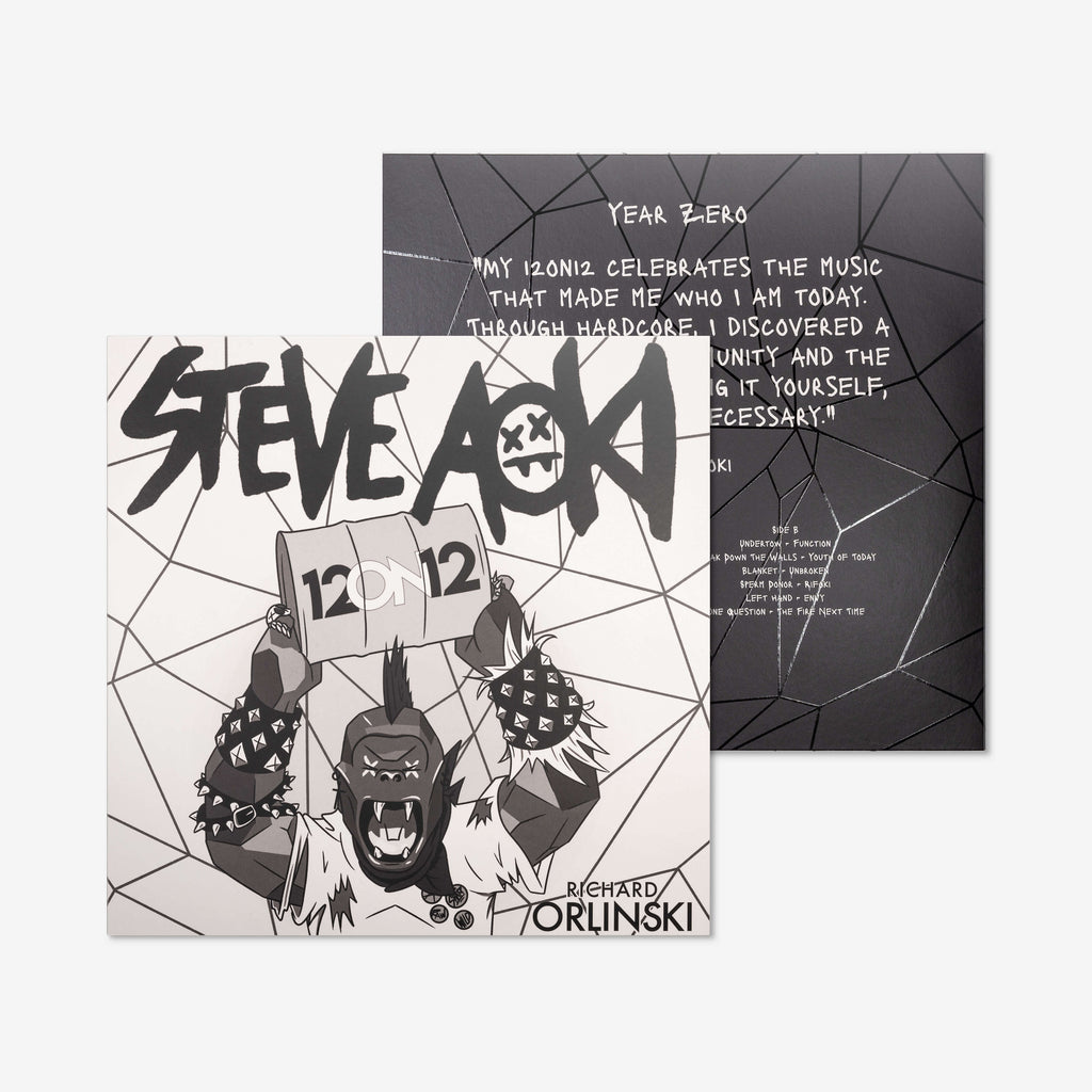 12on12 Steve Aoki x Richard Orlinski Vinyl Record Sleeve